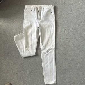 Jcrew white skinny jeans